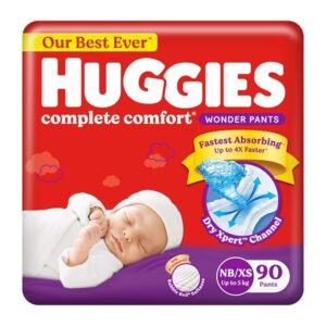 Huggies Pant Style Baby Diapers New Born Babies - 90 Count, Huggies, Baby Diapers New Born