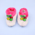 baby booties, cute infant shoes, newborn slippers, plush baby shoes, teddy bear booties, fruit design booties, soft baby footwear, anti-slip baby slippers, cozy baby slippers, infant gift ideas